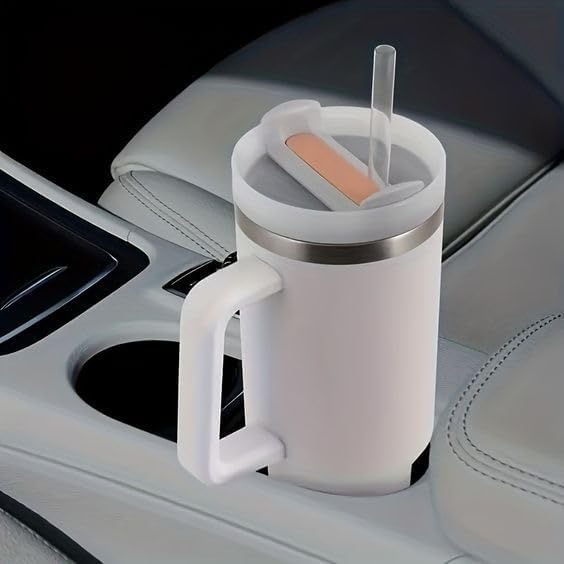 Premium Insulated Stainless Steel Tumbler – 360° Lid & Straw