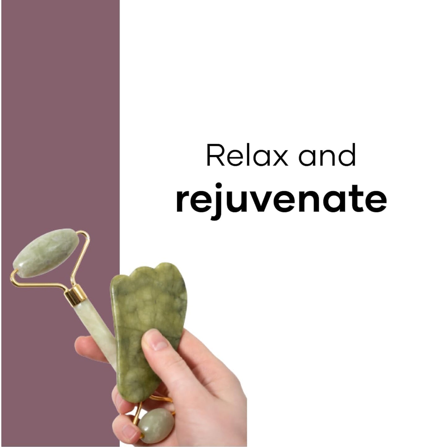 Natural Jade Roller – Face Massage Tool for Radiant & Youthful Skin