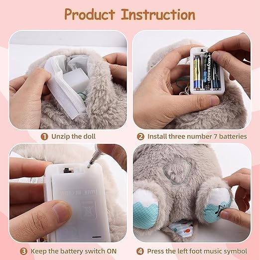 Cuddly Soothing Breathing Teddy Bear – Your Child’s Cozy Sleep Companion