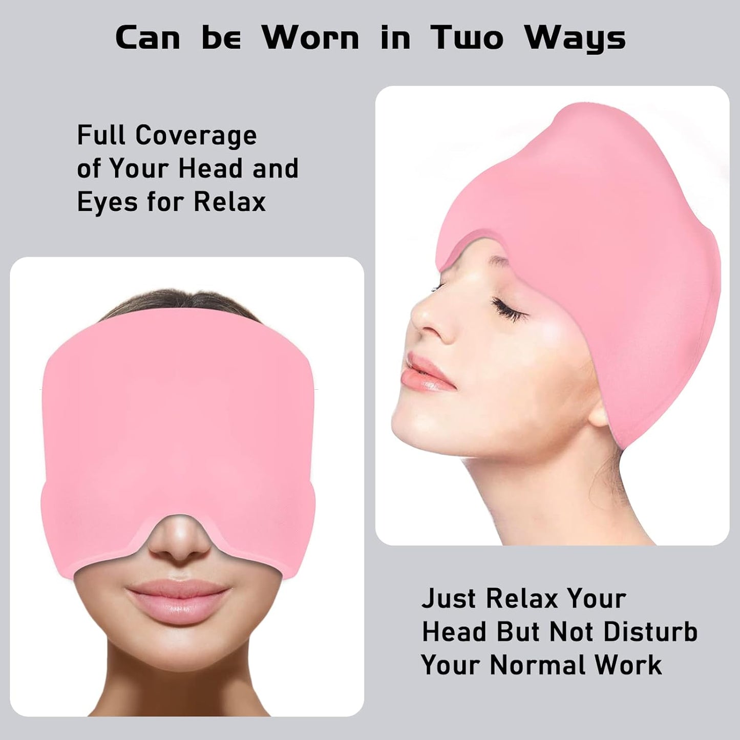 360° Migraine Relief Cap – Instant Hot & Cold Therapy