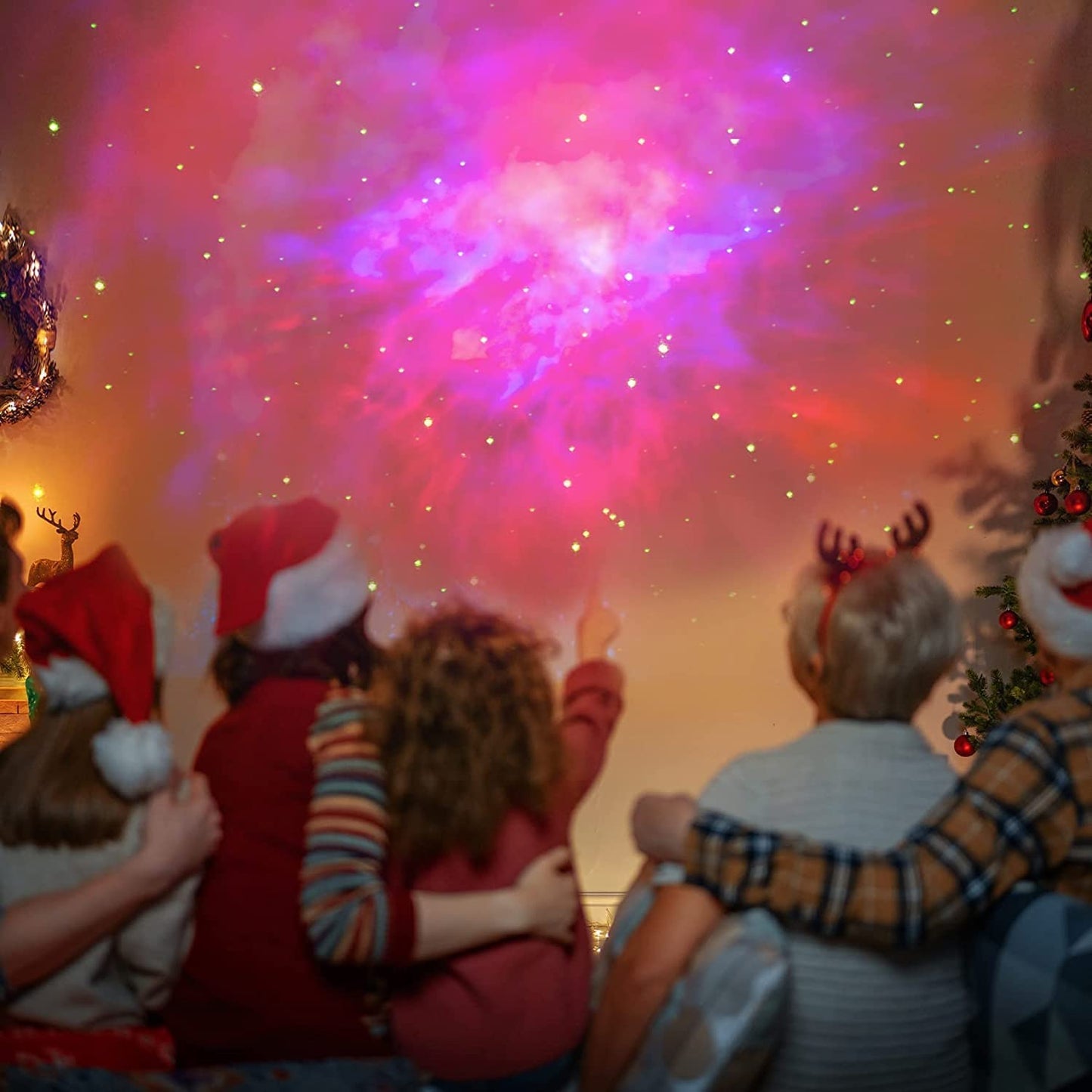 Astronaut Galaxy Star Projector – Nebula Light with Adjustable Brightness & Remote Control
