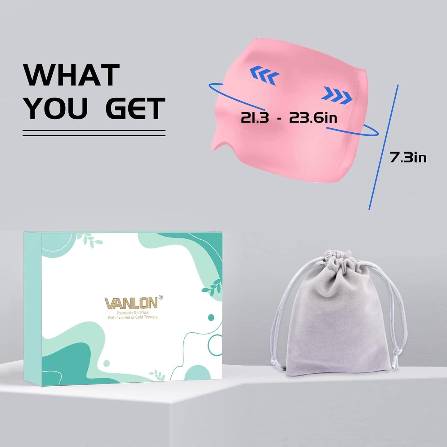 360° Migraine Relief Cap – Instant Hot & Cold Therapy