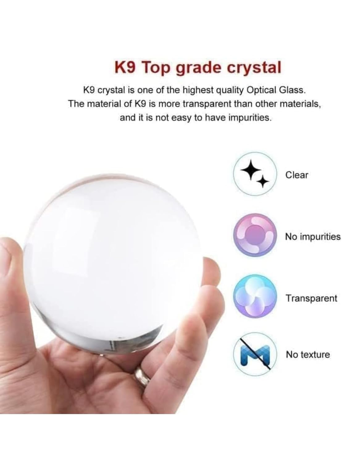 3D Solar System Crystal Ball LED Lamp with Wooden Base – Adjustable Warm Light