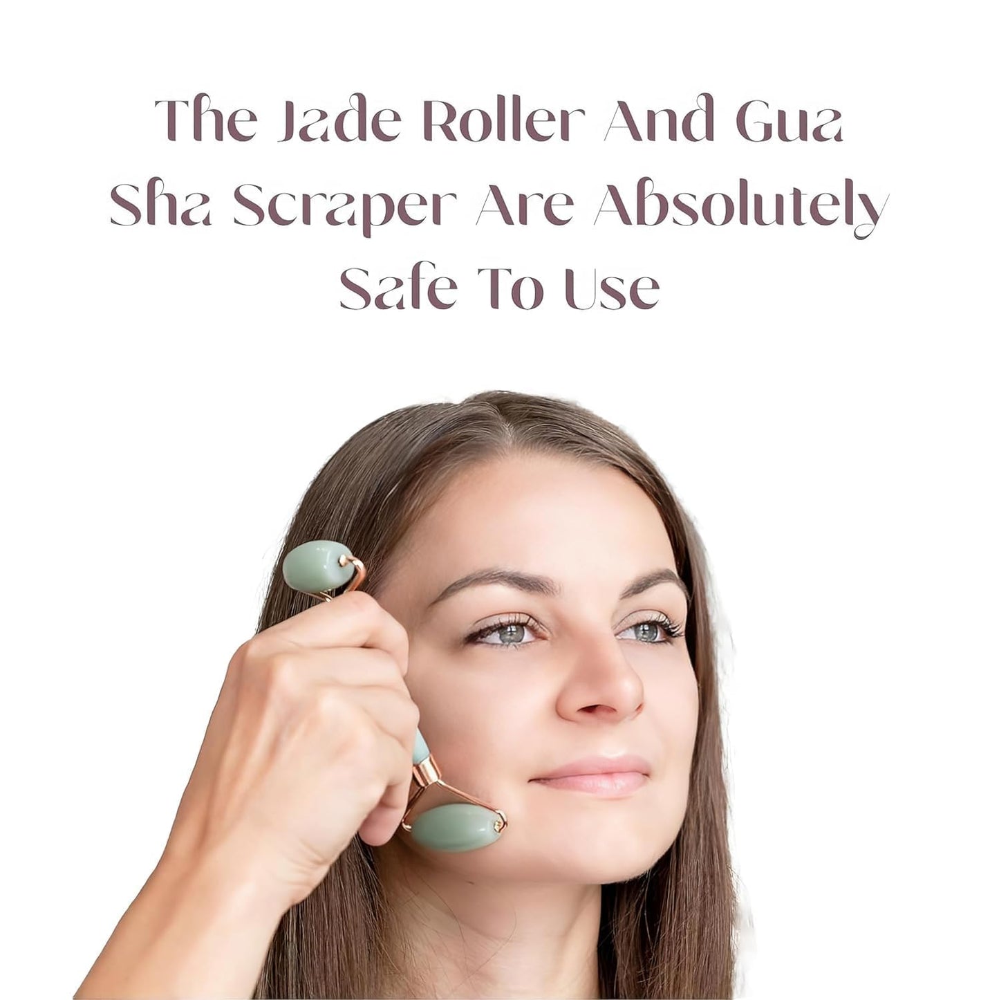 Natural Jade Roller – Face Massage Tool for Radiant & Youthful Skin