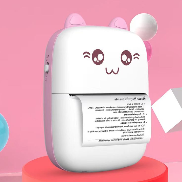 Mini Bluetooth Thermal Printer – Wireless Inkless Portable Pocket Printer for iOS & Android – Cute Design, USB Rechargeable, Ideal for Notes, Labels, Photos & Scrapbooking