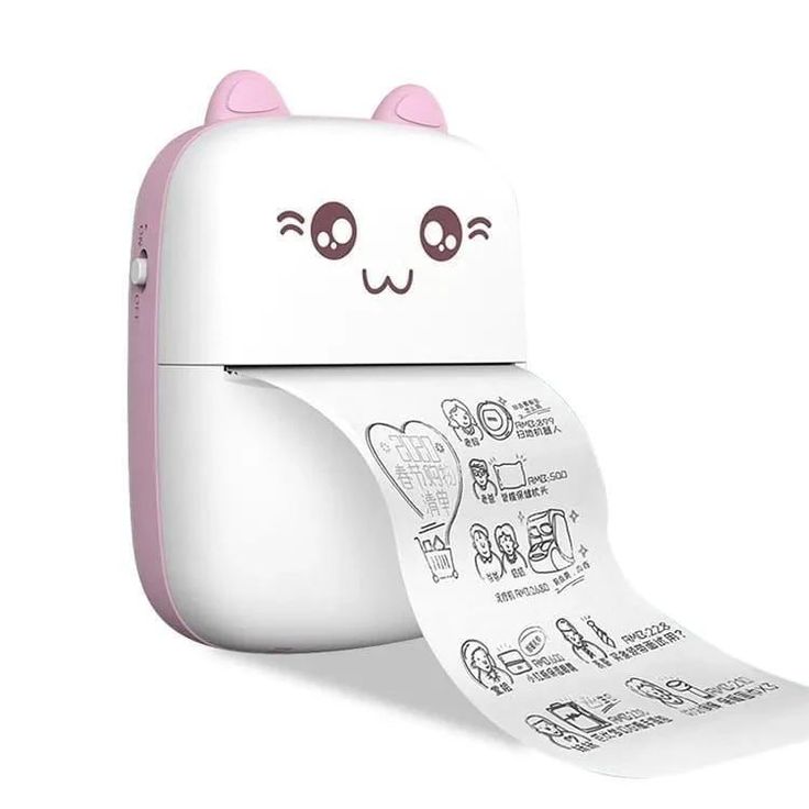 Mini Bluetooth Thermal Printer – Wireless Inkless Portable Pocket Printer for iOS & Android – Cute Design, USB Rechargeable, Ideal for Notes, Labels, Photos & Scrapbooking