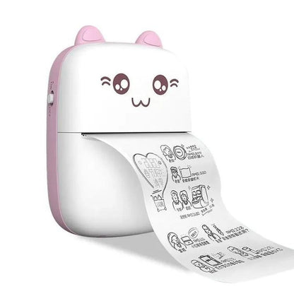 Mini Bluetooth Thermal Printer – Wireless Inkless Portable Pocket Printer for iOS & Android – Cute Design, USB Rechargeable, Ideal for Notes, Labels, Photos & Scrapbooking