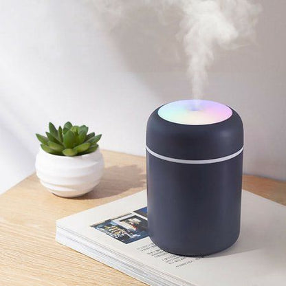 H2O Portable USB Humidifier – Ultrasonic Cool Mist with LED Light & Essential Oil Compatibility