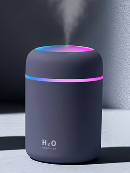 H2O Portable USB Humidifier – Ultrasonic Cool Mist with LED Light & Essential Oil Compatibility